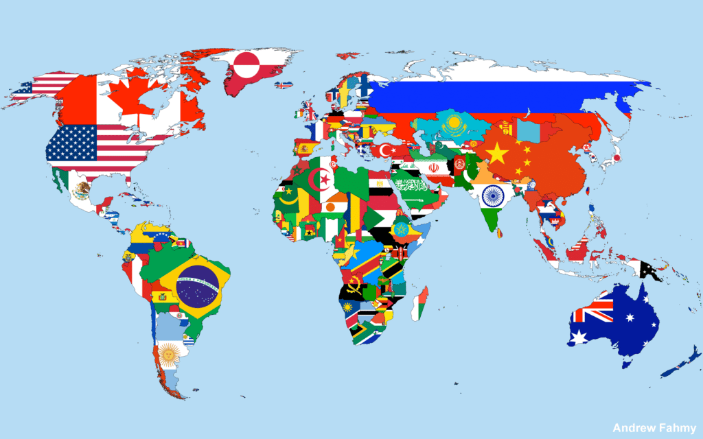 image de la carte du monde des pays