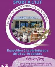 Fête de la Science : exposition « Sport à l’IUT de Vannes, une histoire de performances et de valeurs »